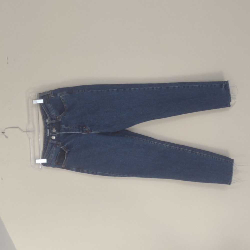Old Navy  jeans womens size 4 OG Straight Secret-slim high-rise ankle Frayed hem